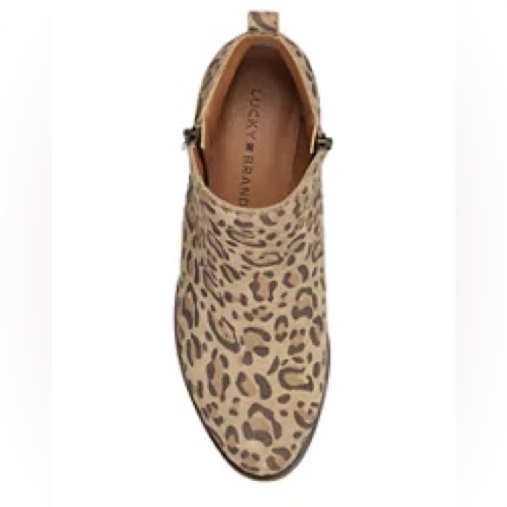 Lucky Brand Basel Booties Javan Print Suede - Picture 5 of 8